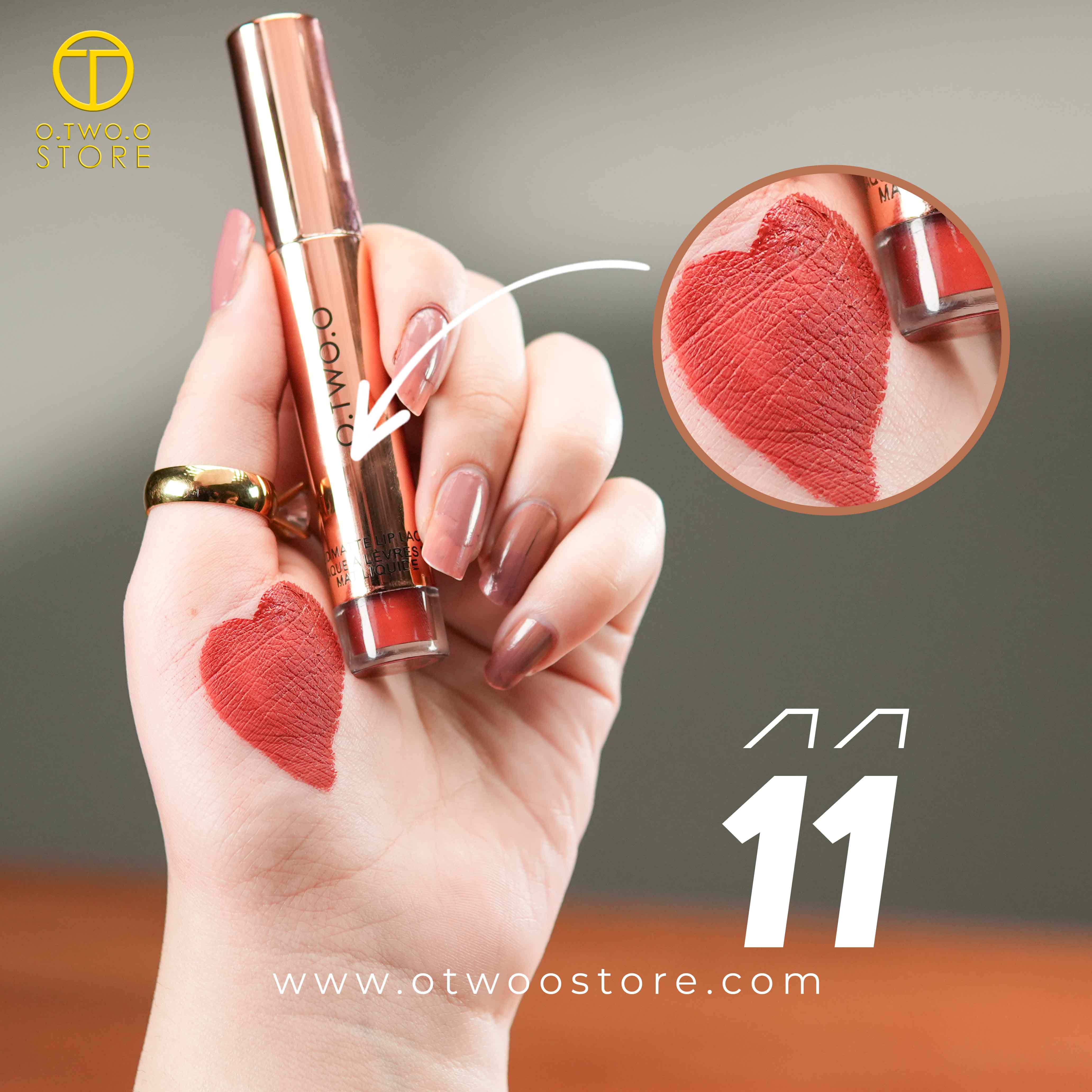 O.TWO.O Velvet Matte Liquid Lipstick Copper Packing