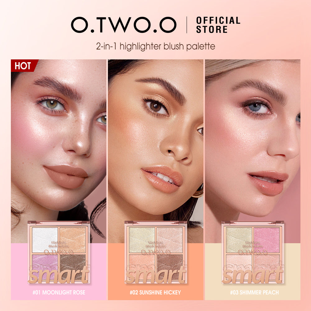 O.TWO.O Highlighter Blush Palette