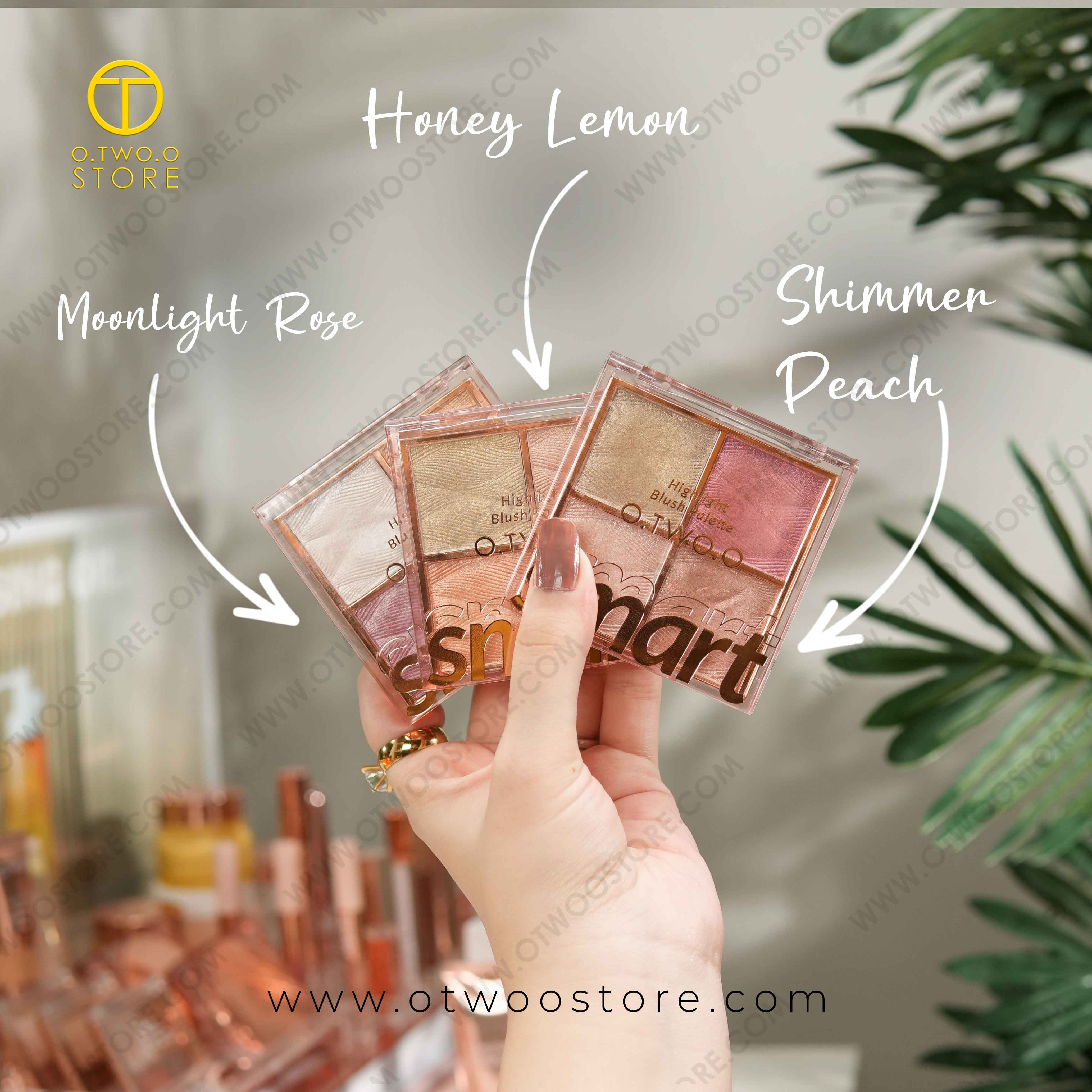 O.TWO.O Highlighter Blush Palette