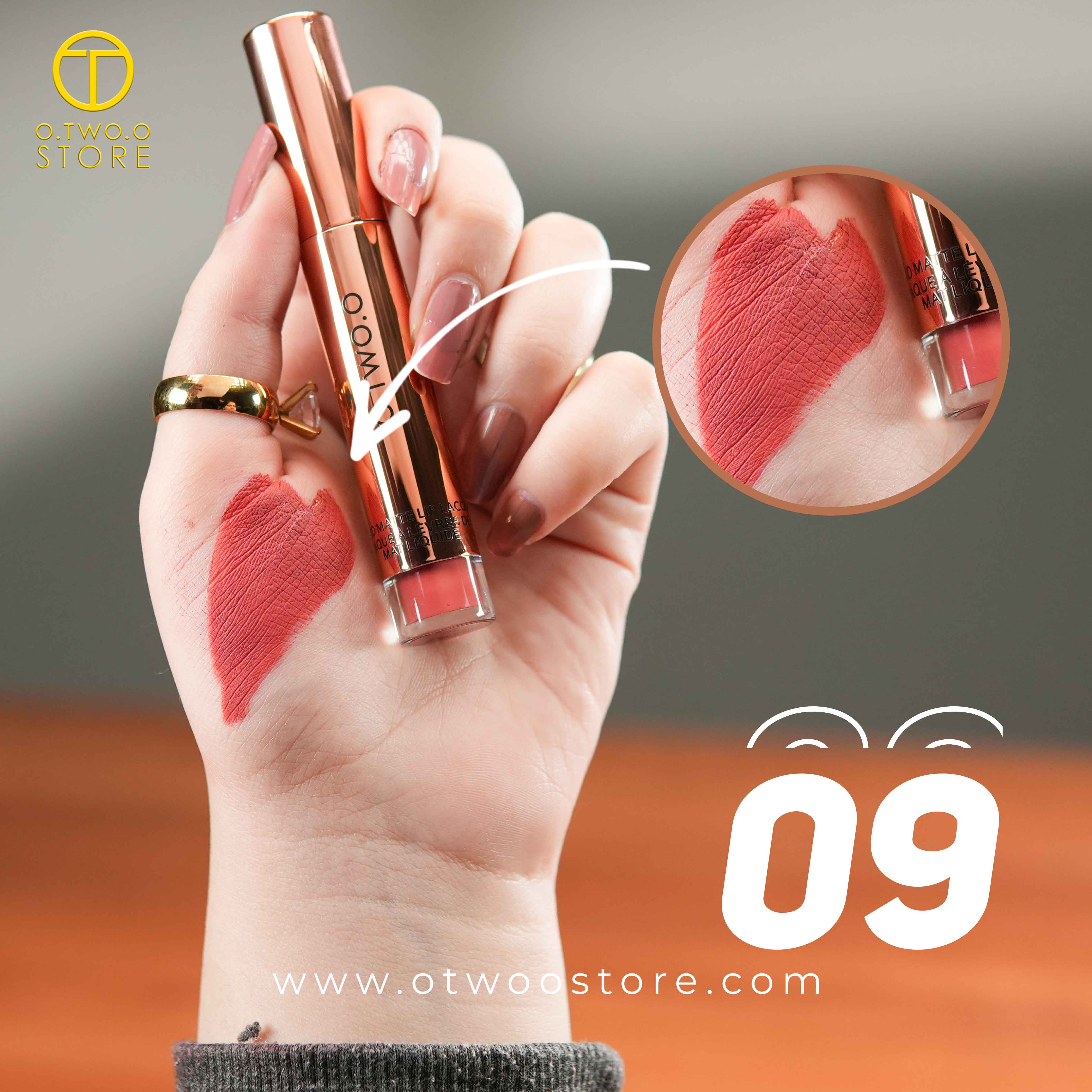 O.TWO.O Velvet Matte Liquid Lipstick Copper Packing