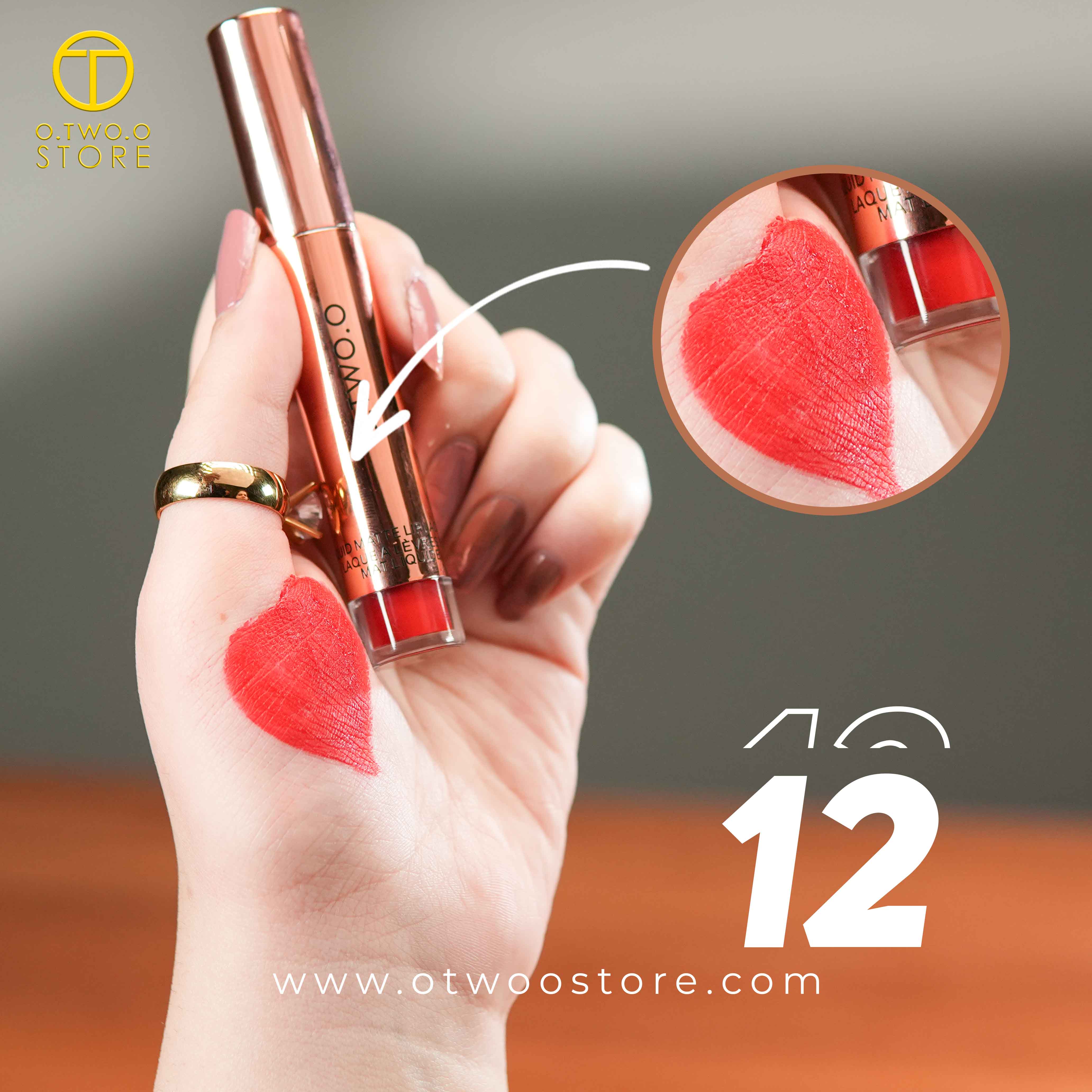 O.TWO.O Velvet Matte Liquid Lipstick Copper Packing